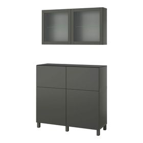 IKEA Besta 49518888 Koyu Gri Dolap