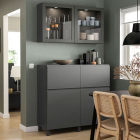 IKEA Besta 49518888 Koyu Gri Dolap