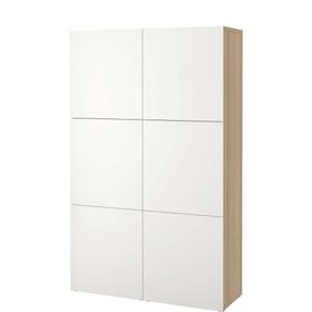 IKEA Besta 69071504 Beyaz Meşe Görünümlü Dolap