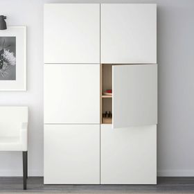 IKEA Besta 69071504 Beyaz Meşe Görünümlü Dolap