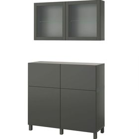 IKEA Besta 79508128 Koyu Gri Dolap