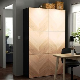 IKEA Besta 89421653 Venge-Meşe Kaplama Dolap
