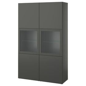 IKEA Besta 89508137 Koyu Gri Dolap