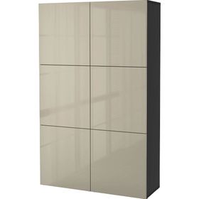IKEA Besta Venge Parlak Cila Bej 120x40x192 CM Dolap Kombinasyonu