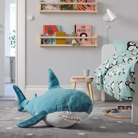 IKEA Blahaj Mavi Beyaz 55 cm Yumuşak Oyuncak