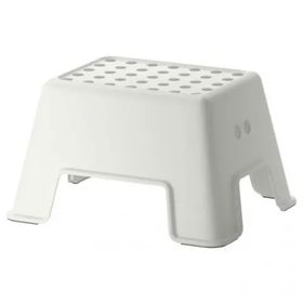 IKEA Bolmen Beyaz Tabure Bebek Çocuk Banyo Taburesi