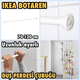IKEA Botaren Beyaz 70-120 cm Duş Perdesi Çubuğu