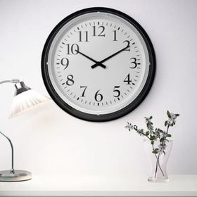 IKEA Bravur Siyah Duvar Saati