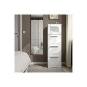 IKEA Brımnes Beyaz 39x124 cm 4 Çekmeceli Şifonyer