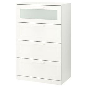 IKEA Brımnes Beyaz 78x124 cm 4 Çekmeceli Şifonyer