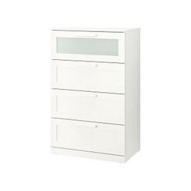 IKEA Brımnes Beyaz 78x124 cm 4 Çekmeceli Şifonyer
