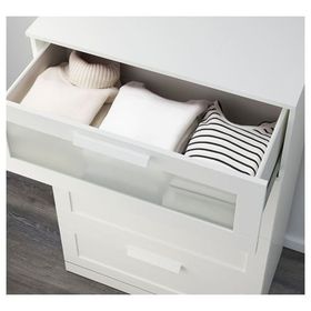 IKEA Brımnes Beyaz 78x124 cm 4 Çekmeceli Şifonyer