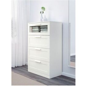 IKEA Brımnes Beyaz 78x124 cm 4 Çekmeceli Şifonyer