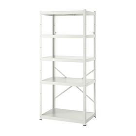 IKEA Bror Siyah 85x55x190 cm Raf Ünitesi