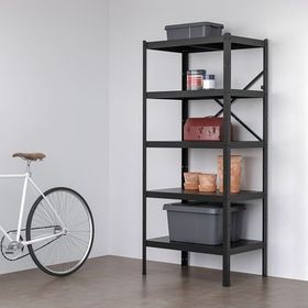 IKEA Bror Siyah 85x55x190 cm Raf Ünitesi