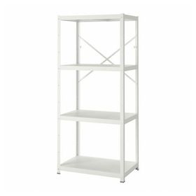 IKEA Bror Siyah 85x55x190 cm Raf Ünitesi
