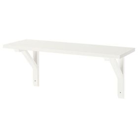 IKEA Burhult Beyaz 59x20 cm Duvar Rafı