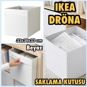 IKEA Dröna Beyaz 33x38x33 cm Kutu