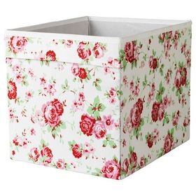 IKEA Dröna Çiçek Desenli 33x38x33 cm Kutu