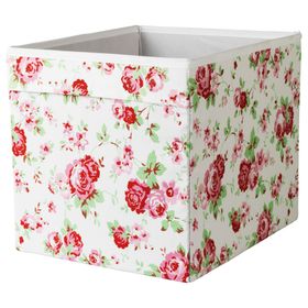 IKEA Dröna Çiçek Desenli 33x38x33 cm Kutu