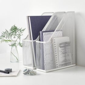 IKEA Drönjöns Metal 2'li Beyaz Masaüstü Dosyalık Organizer