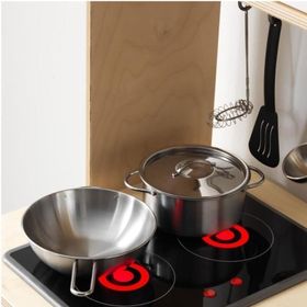 IKEA DUK105IKE0150 Duktıg Paslanmaz Çelik 4 Parça Oyuncak Tencere Seti
