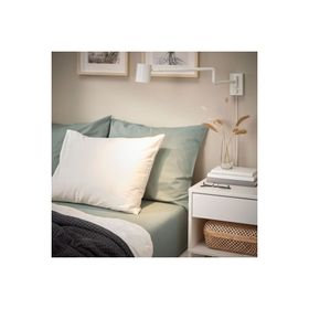 IKEA Dvala 160x200 cm Gri Yeşil Lastikli Çarşaf
