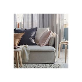 IKEA Dytag 65x65 cm Koyu Gri Kırlent Kılıfı