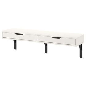 IKEA Ekby Alex Beyaz 119x29 cm Duvar Rafı