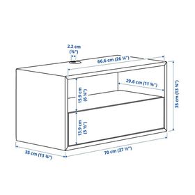IKEA Eket 90582027 Beyaz Dolap