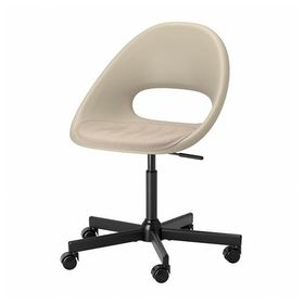 IKEA Eldberget Malskar Bej Siyah Çalışma Sandalyesi