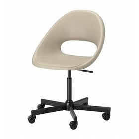 IKEA Eldberget Malskar Bej Siyah Çalışma Sandalyesi