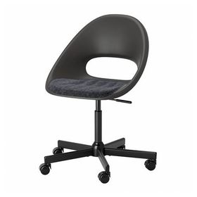 IKEA Eldberget Malskar Siyah Koyu Gri Çalışma Sandalyesi