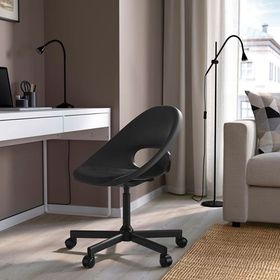 IKEA Eldberget Malskar Siyah Koyu Gri Çalışma Sandalyesi