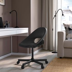 IKEA Eldberget Malskar Siyah Koyu Gri Çalışma Sandalyesi