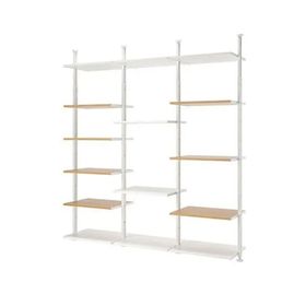IKEA Elvarlı 59315159 Beyaz Bambu Dolap