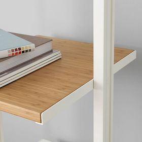 IKEA Elvarlı 59315159 Beyaz Bambu Dolap