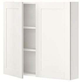 IKEA Enhet 80x15x75 cm Beyaz Banyo Duvar Dolabı