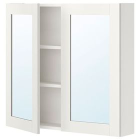 IKEA Enhet 80x15x75 cm Beyaz Banyo Duvar Dolabı