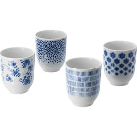 IKEA Entusıasm Mavi Beyaz 22 cl Bardak Seti