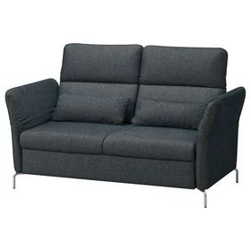 IKEA Fammarp Tallmyra Siyah-Gri 2'li Kanepe