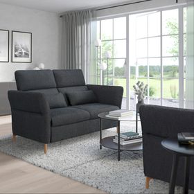 IKEA Fammarp Tallmyra Siyah-Gri 2'li Kanepe