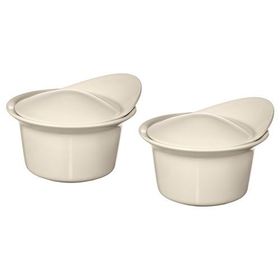 IKEA Fargklar Cilalı Bej 15x13 cm Fırın-Servis Kabı