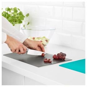 IKEA Fınfördela Koyu Gri Koyu Turkuaz 28x36 cm Kesme Tahtası