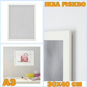 IKEA FISKBO Çerçeve Beyaz 30x40 cm