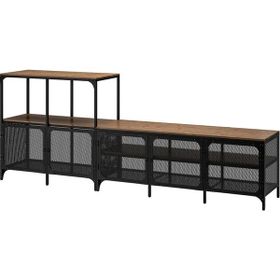 IKEA Fjallbo 250x36x95 cm Siyah Tv Sehpası