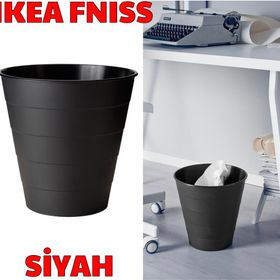 IKEA Fnıss Siyah 10 lt Çöp Kutusu