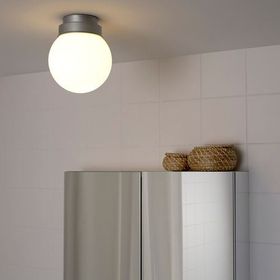 IKEA Frıhult Metal Rengi Tavan Duvar Lambası