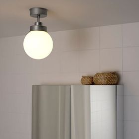 IKEA Frıhult Metal Rengi Tavan Duvar Lambası