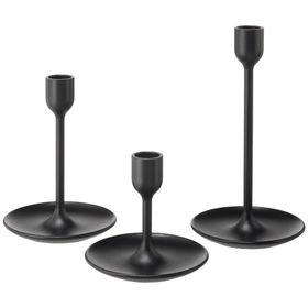 IKEA Fulltalig Siyah Şamdan
